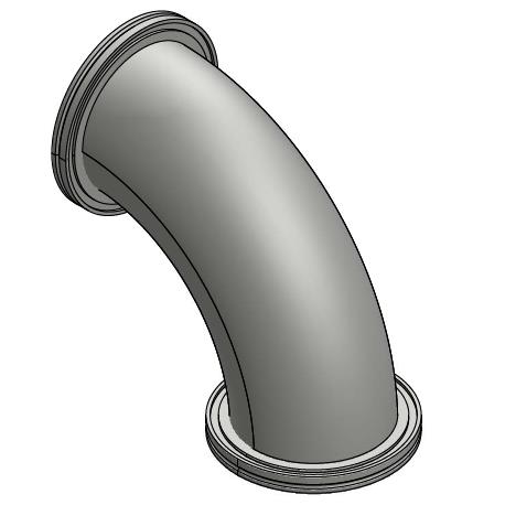 ISO-K法兰90°弯头