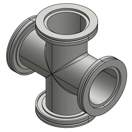 ISO-K法兰正四通