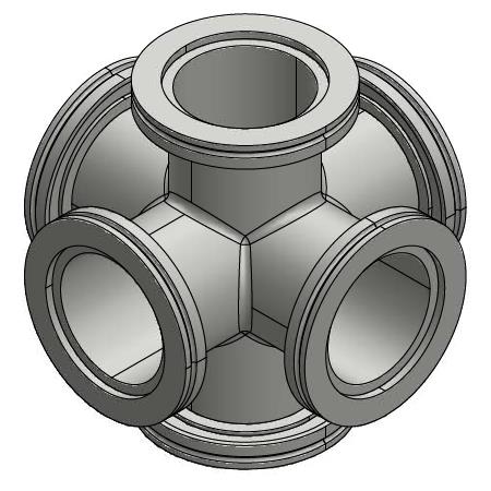 ISO-K法兰六通接头