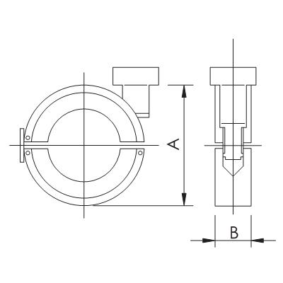 KF法兰CNC一体加工卡箍