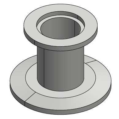KF法兰直管式变径接头