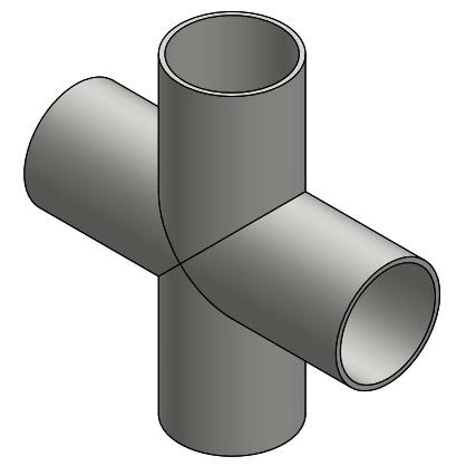 焊式正四通接头