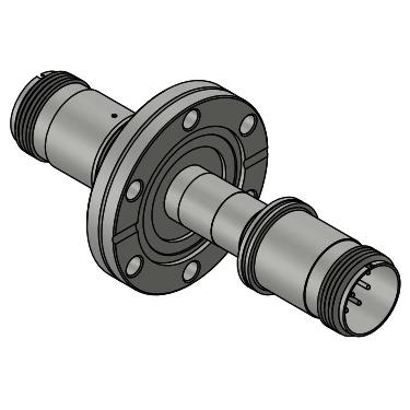 军标双端J型真空热电偶CF法兰