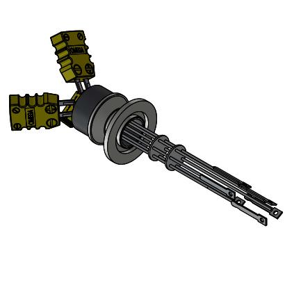 K-type Vacuum Thermocouple with KF Flange