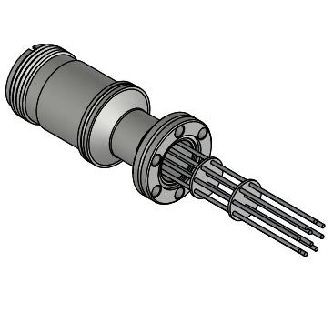 K-type Military Standard (MS) Vacuum Thermocouple with CF Flange