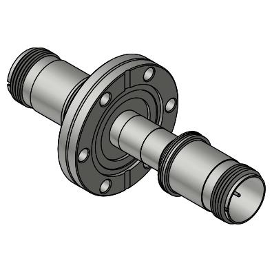 K-type Military Standard (MS) Double-ended Vacuum Thermocouple with CF Flange
