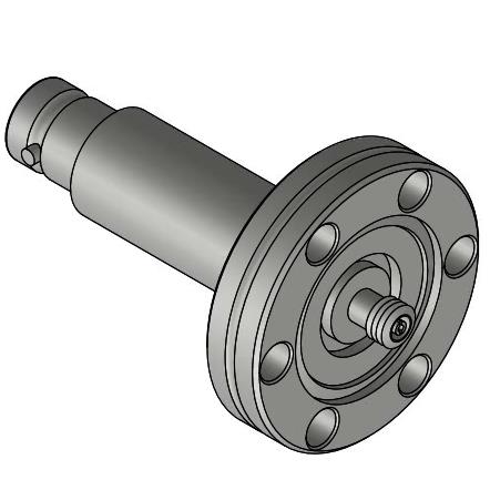 Double-ended BNC to Microdot Coaxial Connector with CF Flange