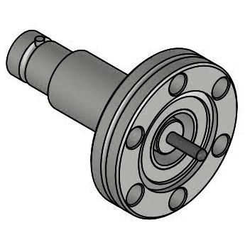 Single-ended SHV-5 Coaxial Connector with CF Flange