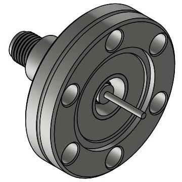 Single-ended SMA Coaxial Connector with CF Flange
