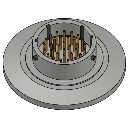 KF Double - ended Multi - pin Circular Feedthrough Flange