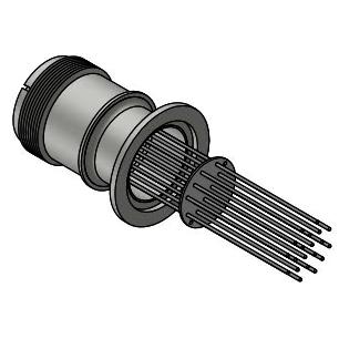 KF Multi-pin Military Watch Lead-in Flange