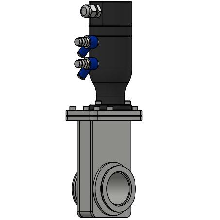 Pneumatic Gate Valve with KF Flange for Vacuum System