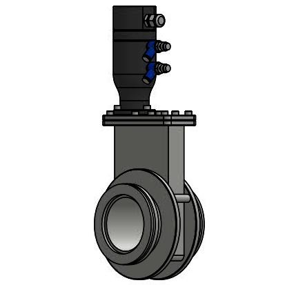 Pneumatic Gate Valve with ISO - K Flange for Vacuum System