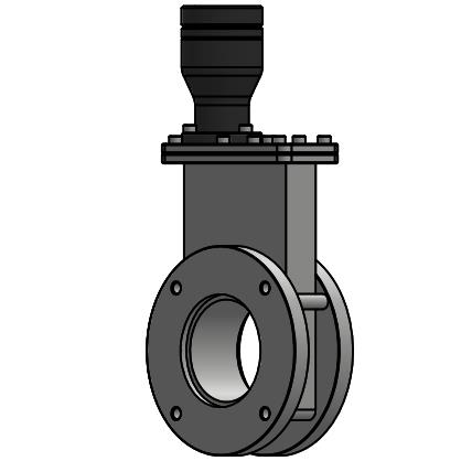 Manual Gate Valve with ISO - F Flange for Vacuum System