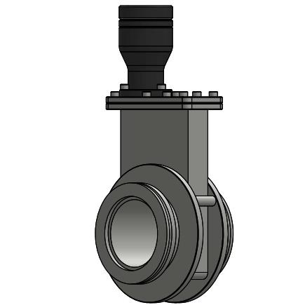 Manual Gate Valve with ISO - K Flange for Vacuum System