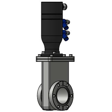 Pneumatic Gate Valve with CF Flange for Vacuum System