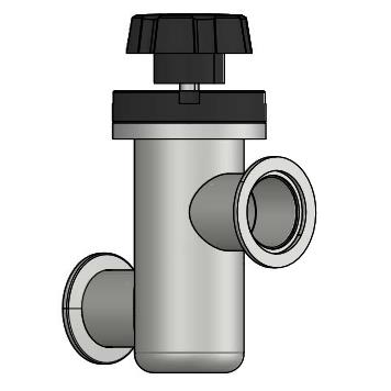 Manual Linear Angle Valve with KF Flange for Vacuum System