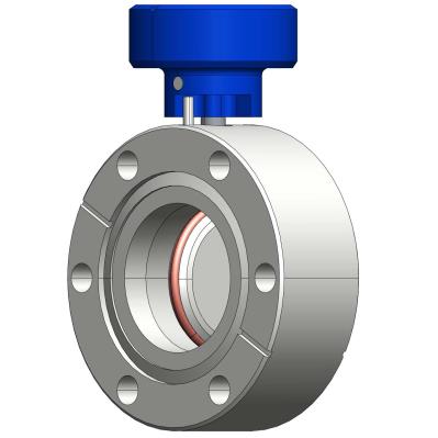 Vacuum Manual Butterfly Valve with CF Flange