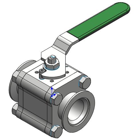 Integrated High-temperature-resistant Vacuum Ball Valve