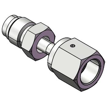 Welded Female VCR to Male VCR Straight Connector