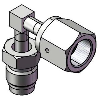 Welded Male VCR to Female VCR Elbow Fitting