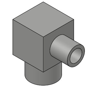 Micro-welded 90° reducing elbow