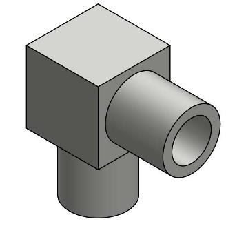 Micro-welded 90° elbow