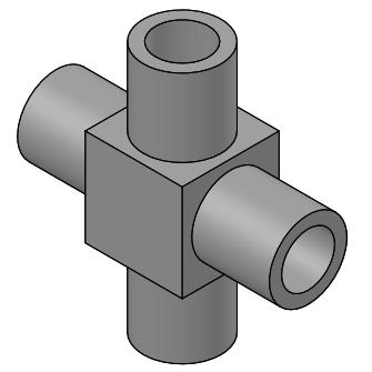 Micro-welding cross tee