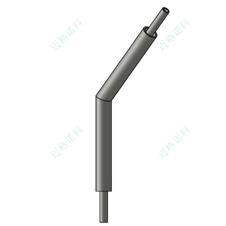 Coaxial double-sleeve pipe 45° elbow