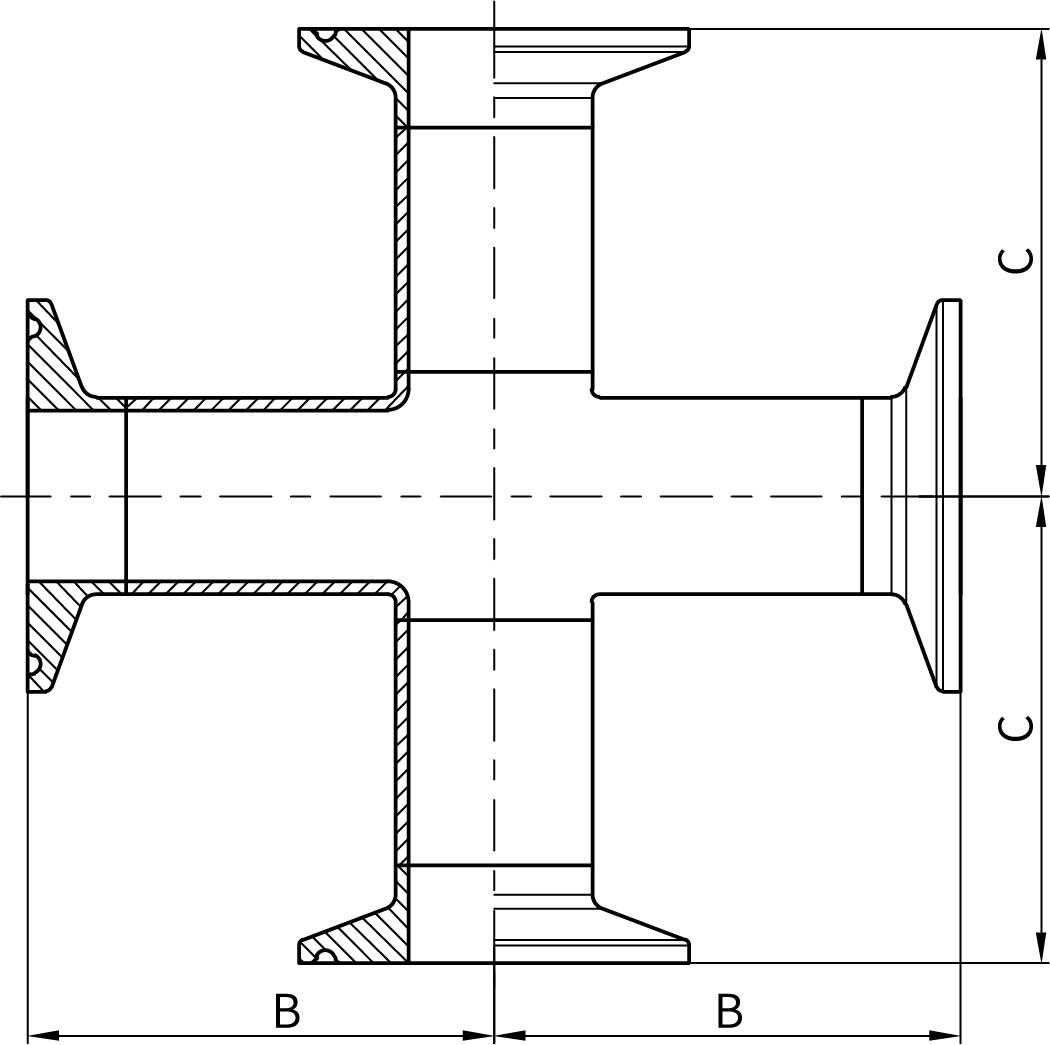 3A Long 3A Cross with Ferrule