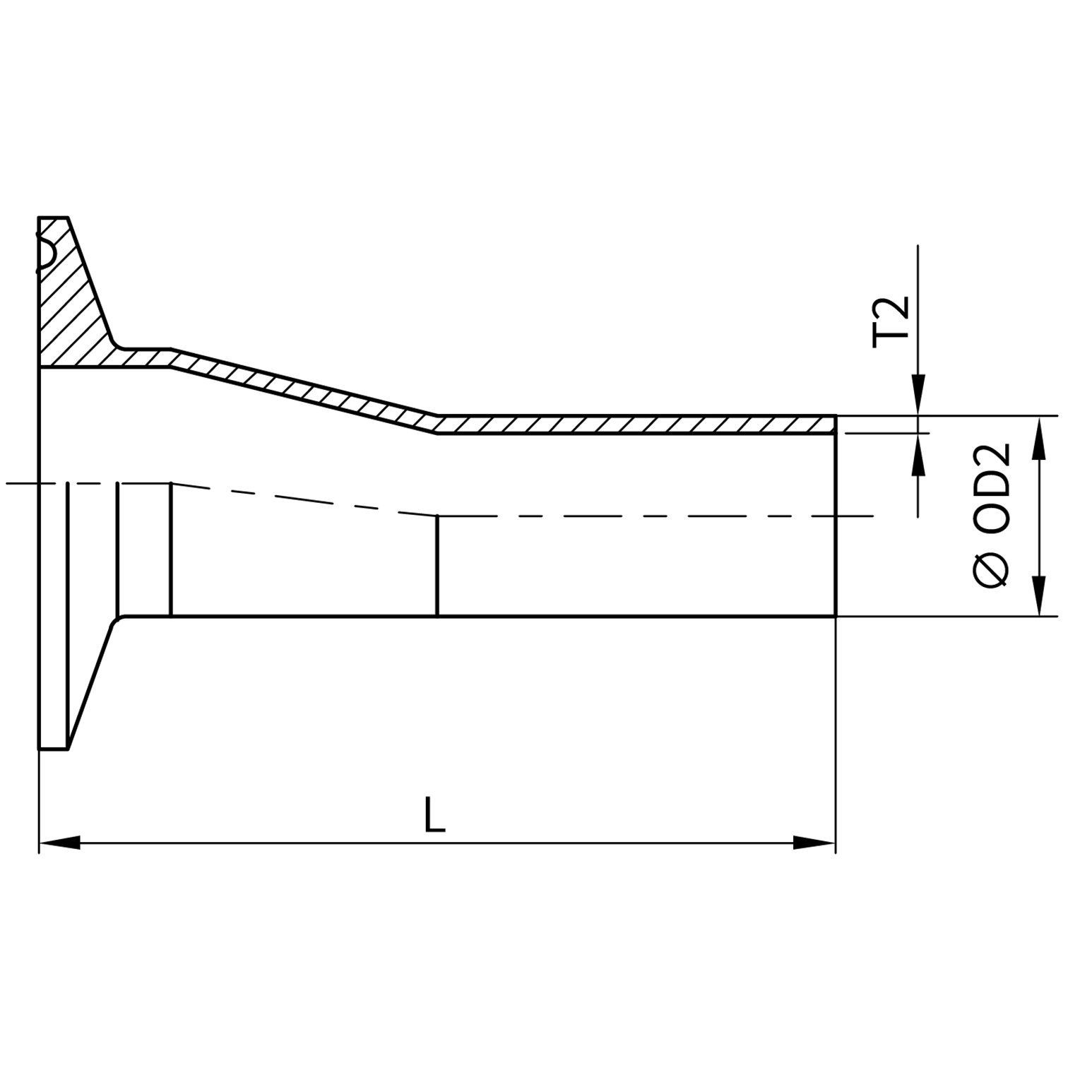 3A Eccentric Concentric Reducers with Ferrule
