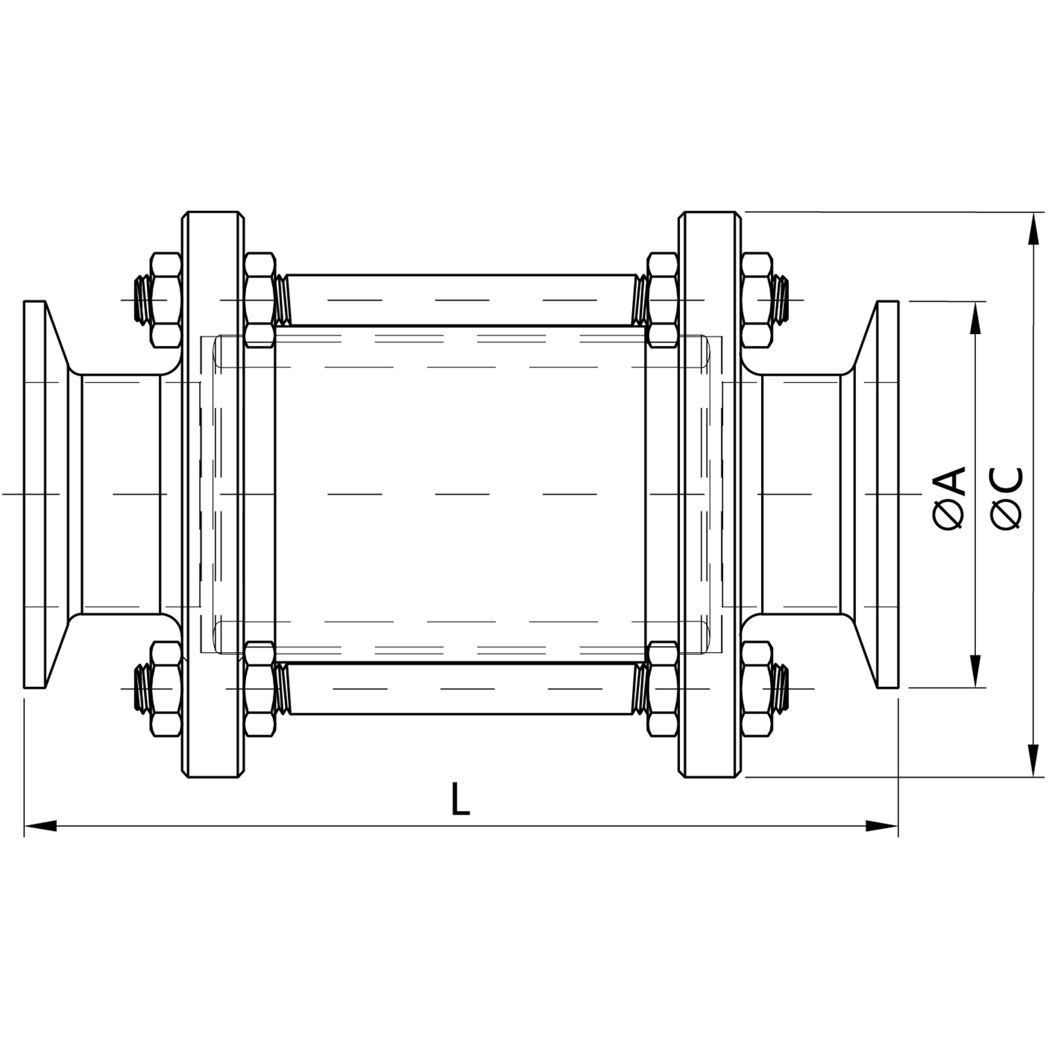 Clamp End Sight Glass