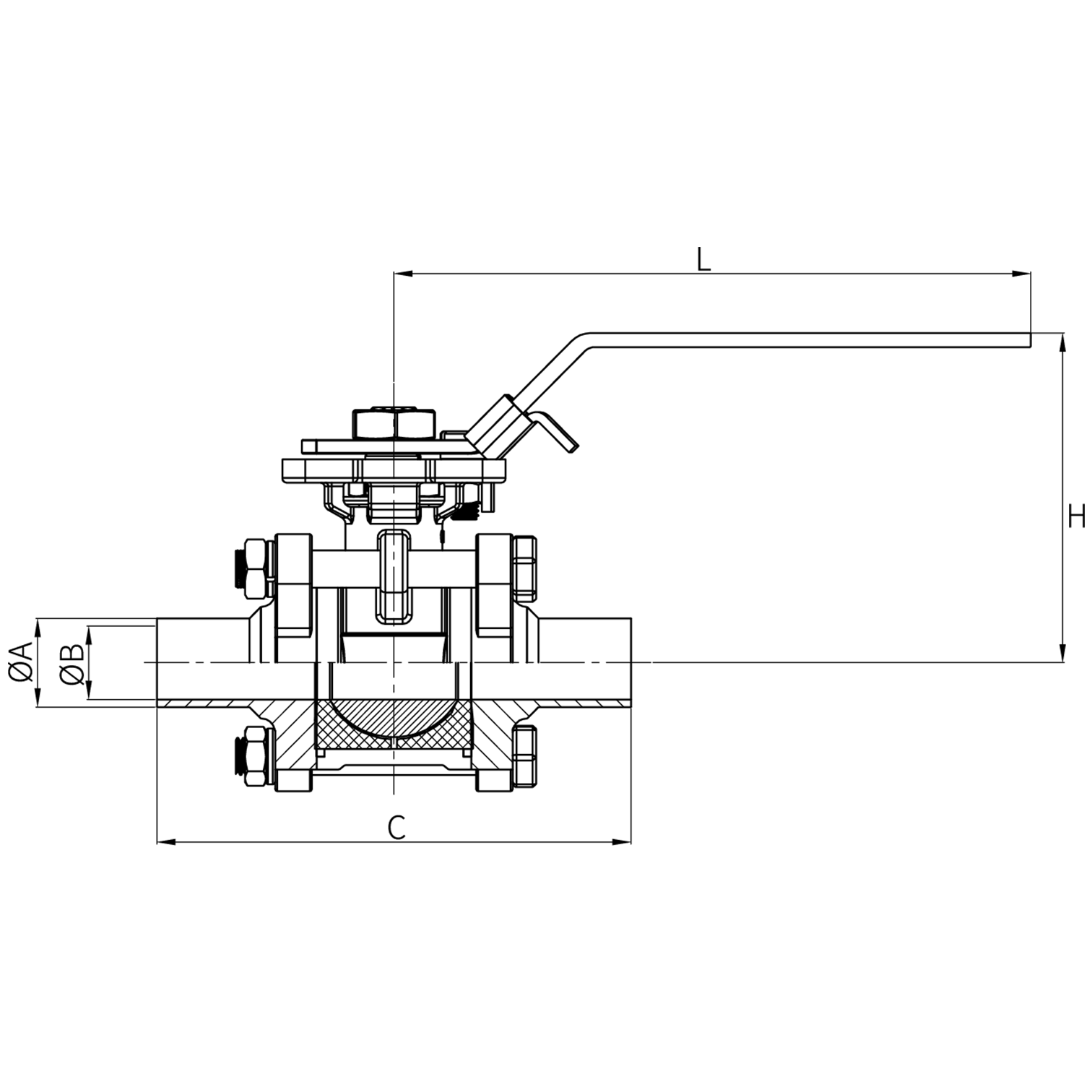 Manual Ball Valves-Wled End