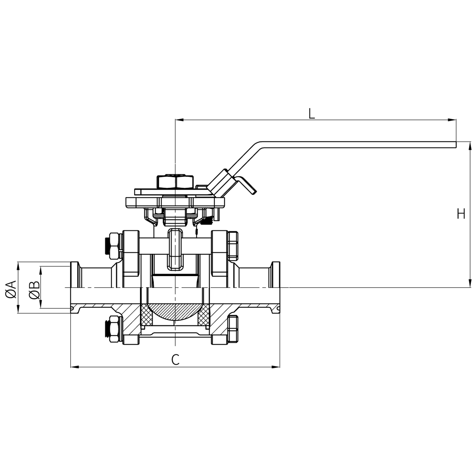 Manual Ball Valves-Clamp End