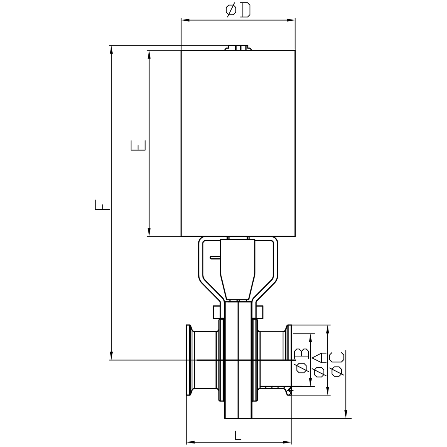 Pneumatic Butterfly Valve
