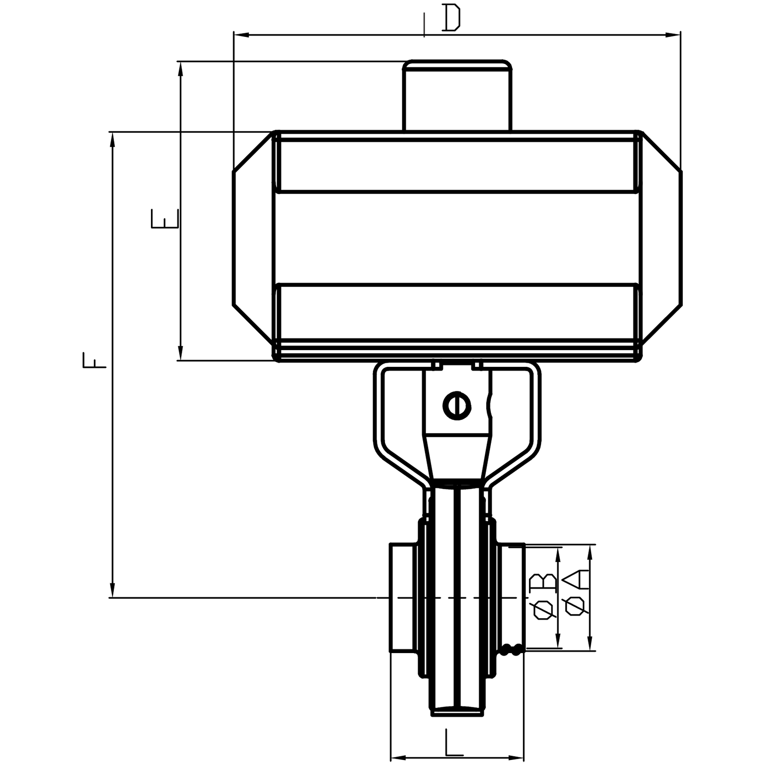 Pneumatic Butterfly Valve