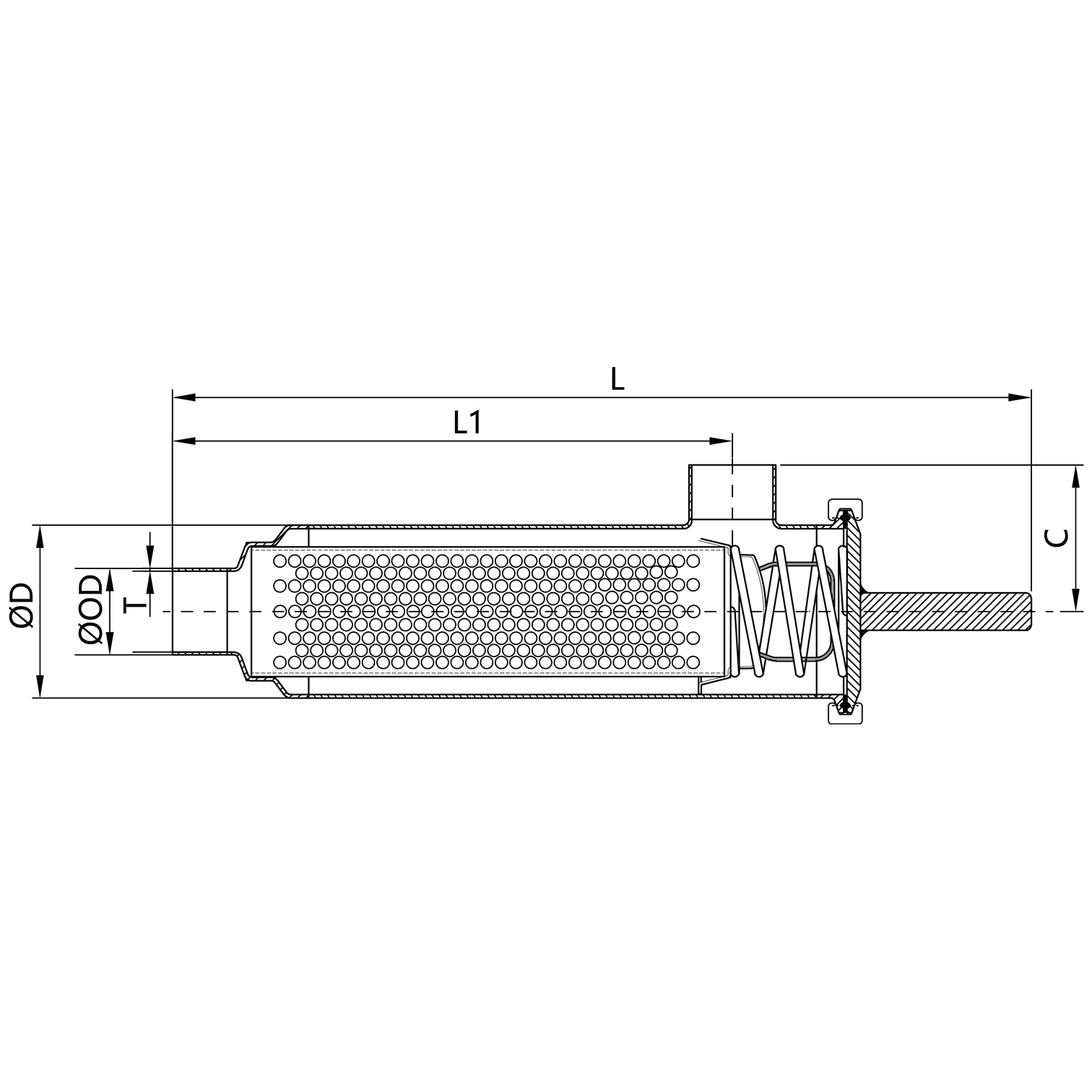 Right-Angle Short-Type 90-Degree Welded Filter